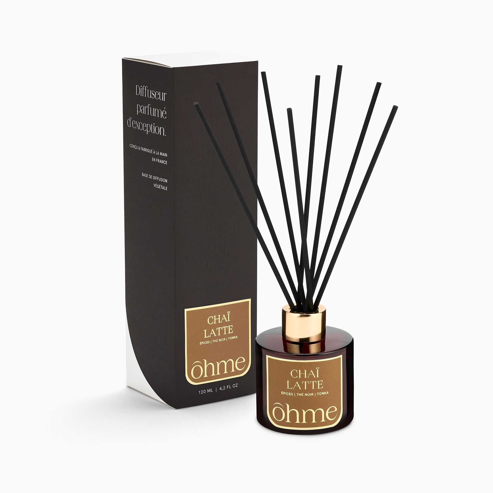 Diffuseur à bâtonnets Chaï Latte | Base de diffusion végétale