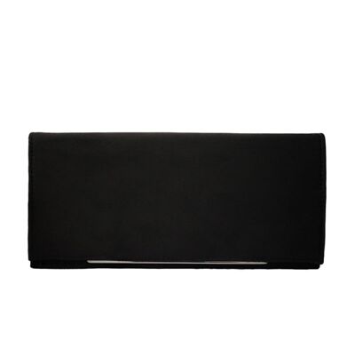 Sac enveloppe chromé noir