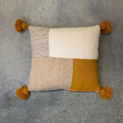 Cuscino patchwork fatto a mano - Cuscino decorativo marocchino 45x45 cm