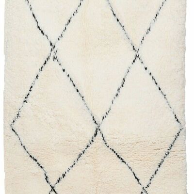 Authentic Berber Carpet – Moroccan Black Wool Kchacha | Custom Handmade 80x240 cm Runner