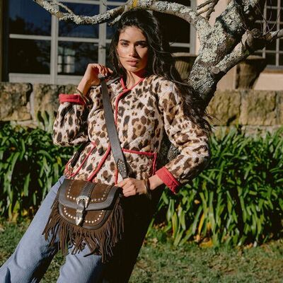 BROWN MILANO SHOULDER BAG