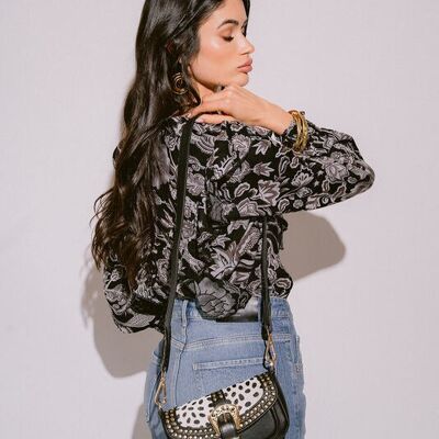 EDITH BLACK SHOULDER BAG