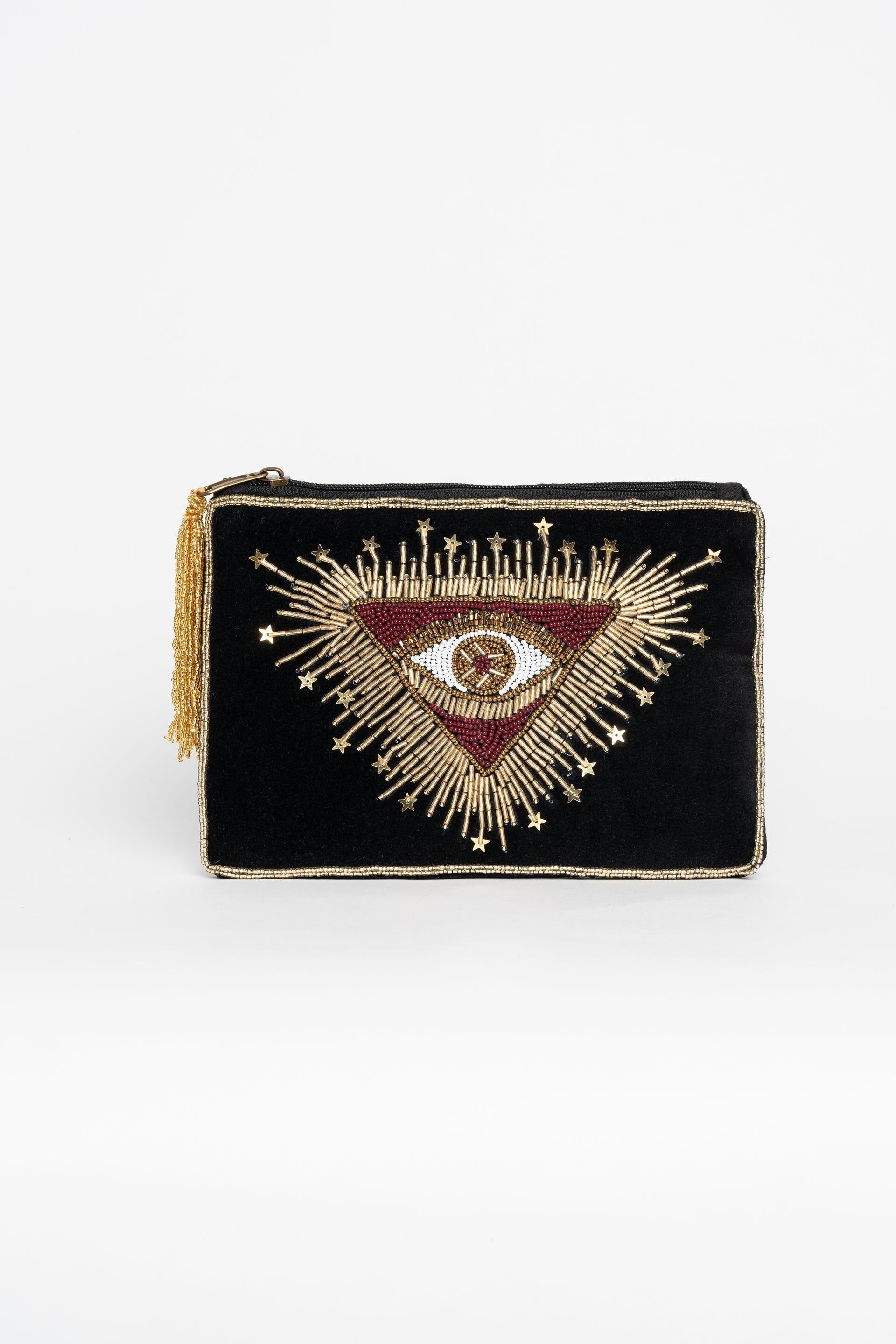 POCHETTE STELAR VELVET BLACK EYE