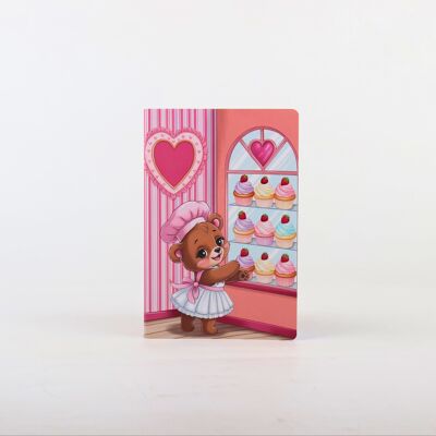 Cupcake Carnet Ourson