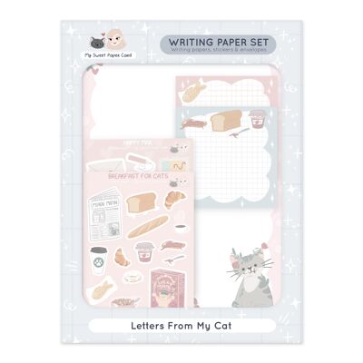 Papelería para gatos - Set de cartas - Regalos para amantes de los gatos
