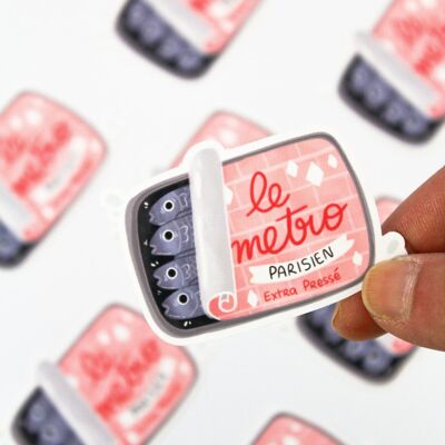 The Metro - Can of Sardines - Funny French stickers