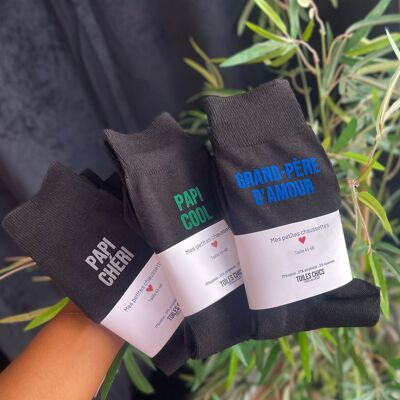 Chaussettes en coton - Collection fête des grands-pères
