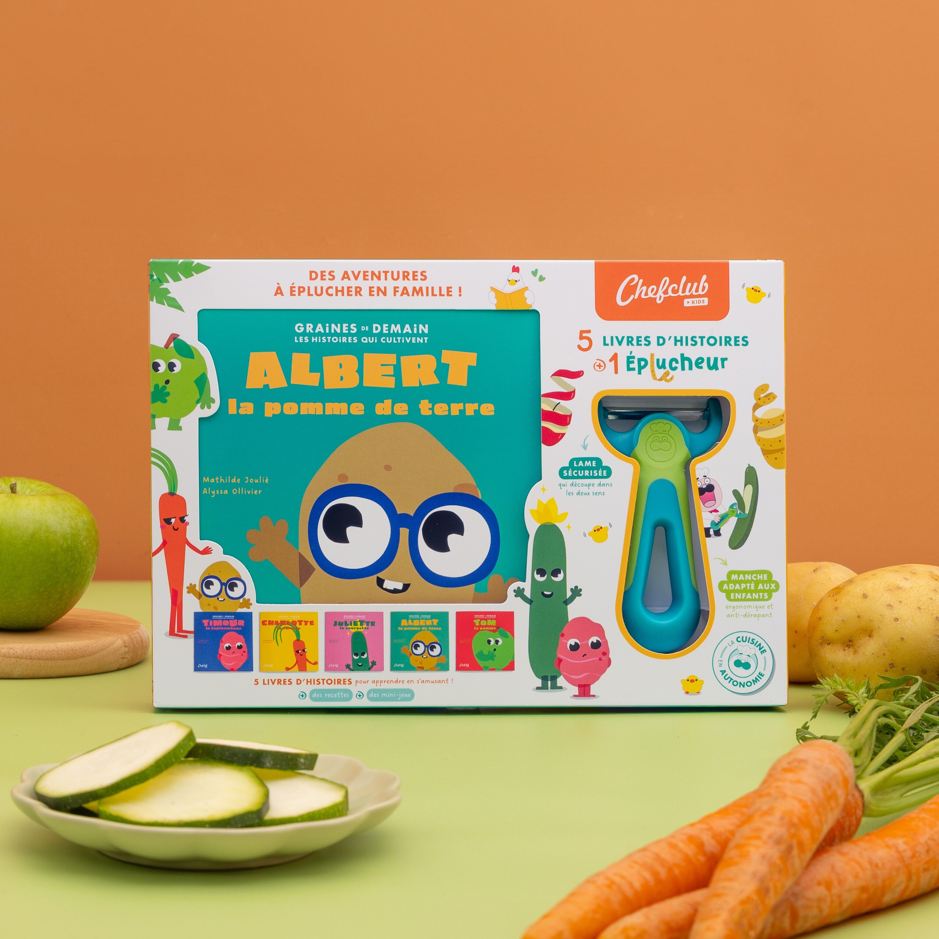 Scatola Seeds of Tomorrow e il suo pelapatate