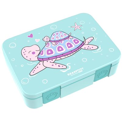 Boîte à lunch compartimentée, légère et étanche - tortue