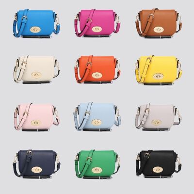 Vegan Leather Mini Crossbody Bag # 1002
