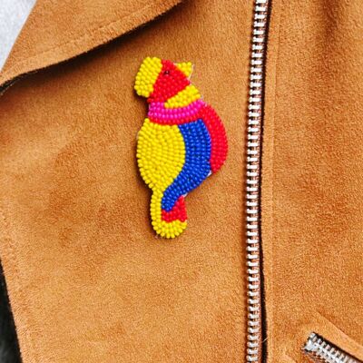 Sparrow brooch