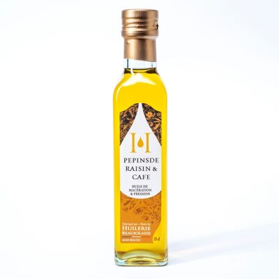 Aceite de semilla de uva y café, 25 cl