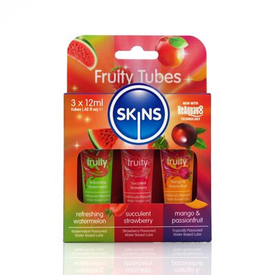 Tubes d'échantillons de lubrifiants fruités Skins (3 x 12 ml)