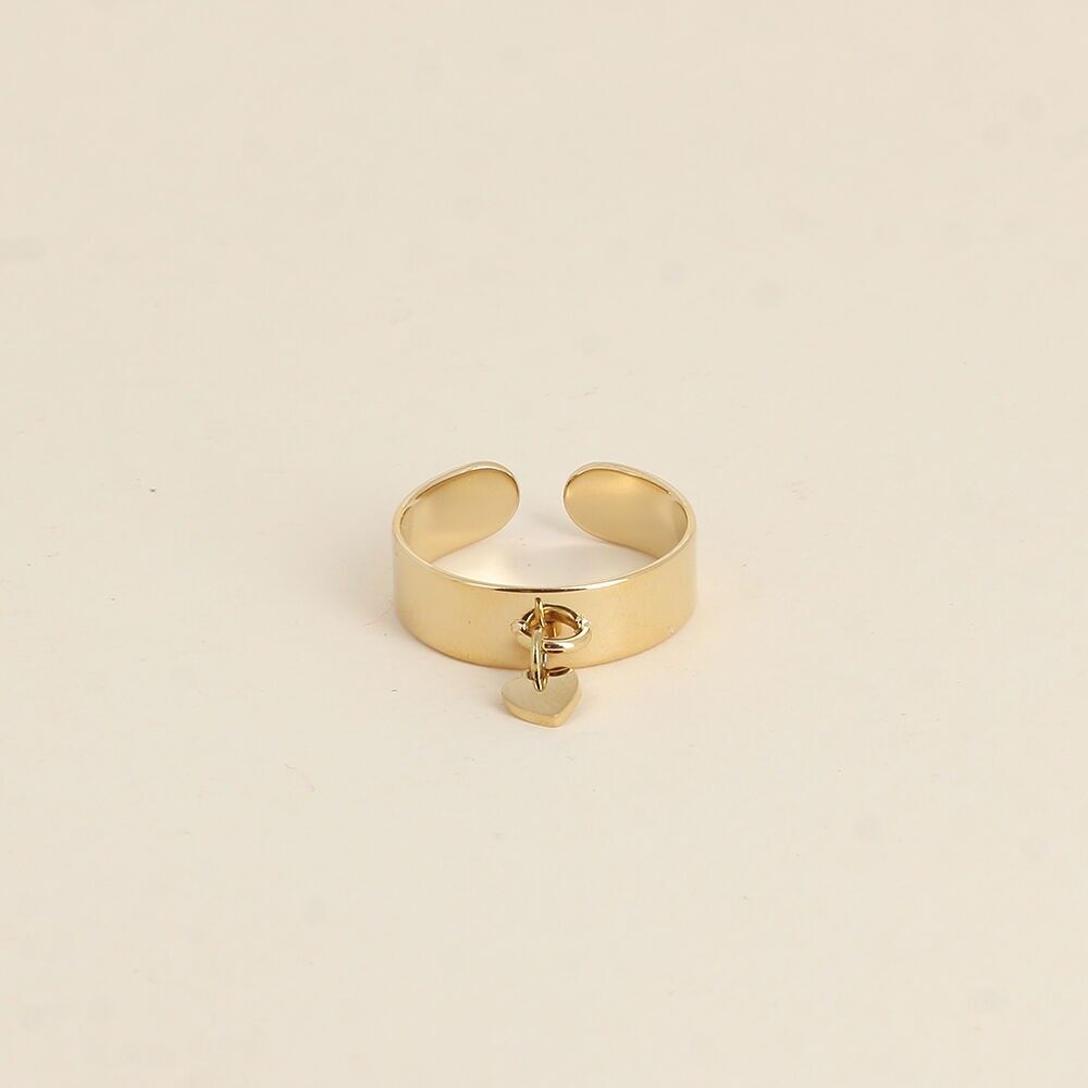 Anillo - borla de corazón pequeño