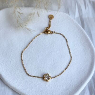 Petite Bloom – Armband mit Blumen und Zirkonen