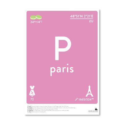 Paris - colour A3