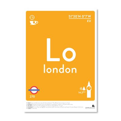 Londres - couleur A3