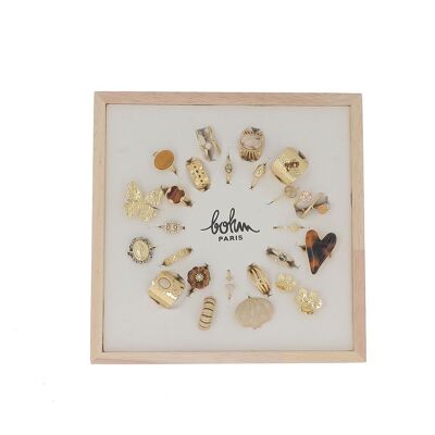 Kit de 24 anillos - oro beige - EXPOSICIÓN GRATUITA