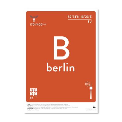 Berlin - colour A3