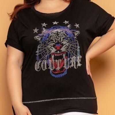 Black Tiger Head T-shirt (T51946)