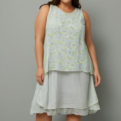 White slip dress + top set (T22317)
