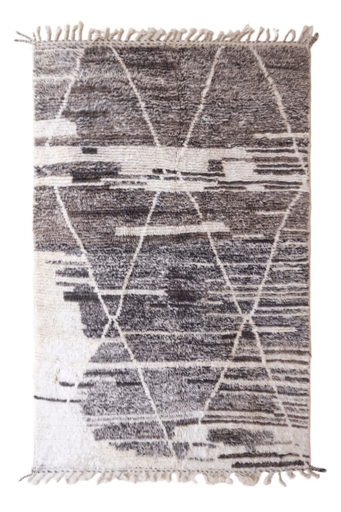 Tapis berbère Boujaad – Tapis marocain en laine tissé main sur mesure | 80 x 240 cm