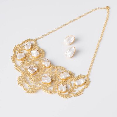 Conjunto Collar y Pendientes Beca Ed. Limitada Perlas