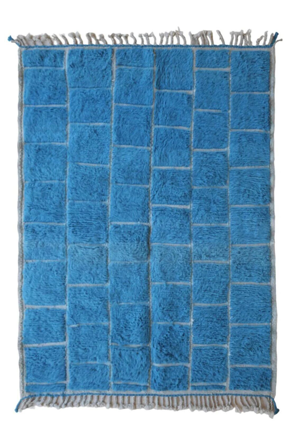 Tapis berbère marocain en pure laine | Tapis de couloir fait main sur mesure 80 x 240 cm