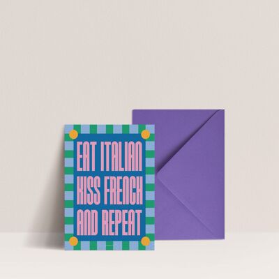 Menu - Eat Italian, kiss French