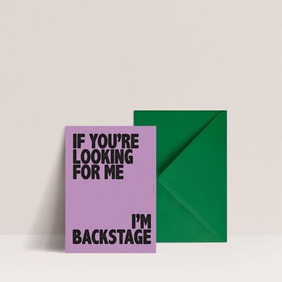 Card - If you're looking for me