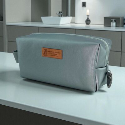 Trousse nomade S, "Simili" argent