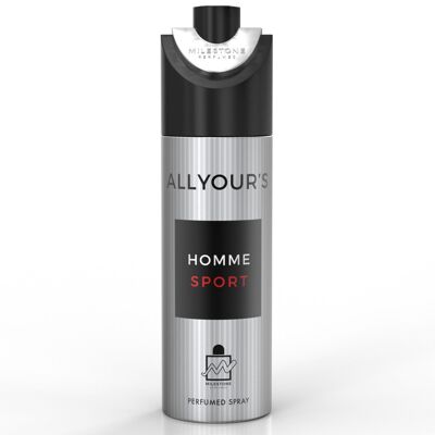 MILESTONE All Yours Homme Sport 200ML Deodorant - 6 Pack