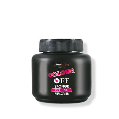 Éponge dissolvante pour vernis à ongles LAUREN JAY PARIS COLOUR OFF 50 ml