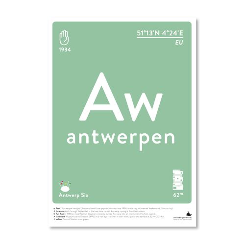 Antwerpen - black & white A3