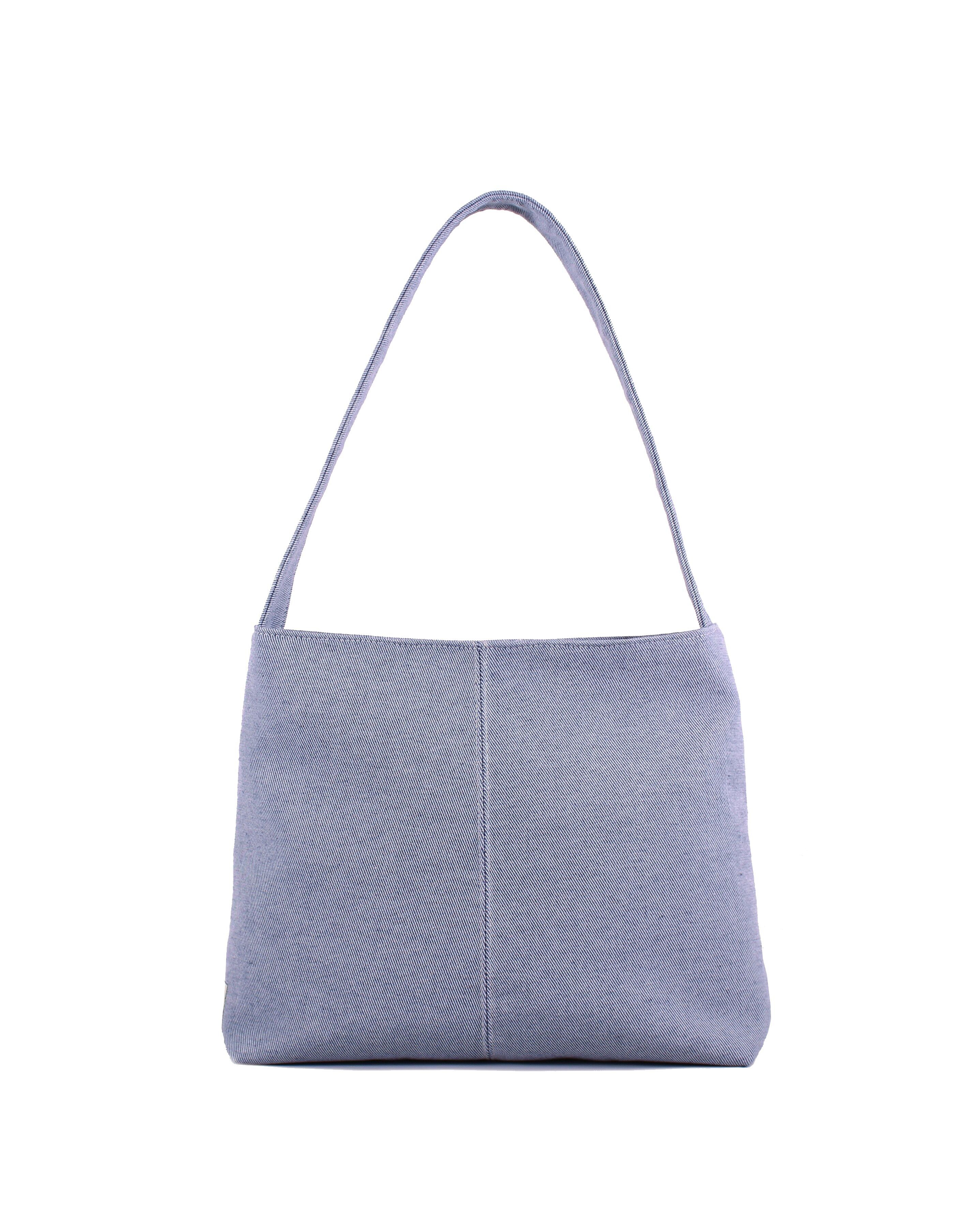 Borsa hobo in denim - Bianca