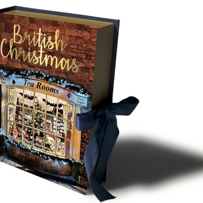 Juego de tarjetas navideñas navideñas británicas (16 tarjetas + sobres)