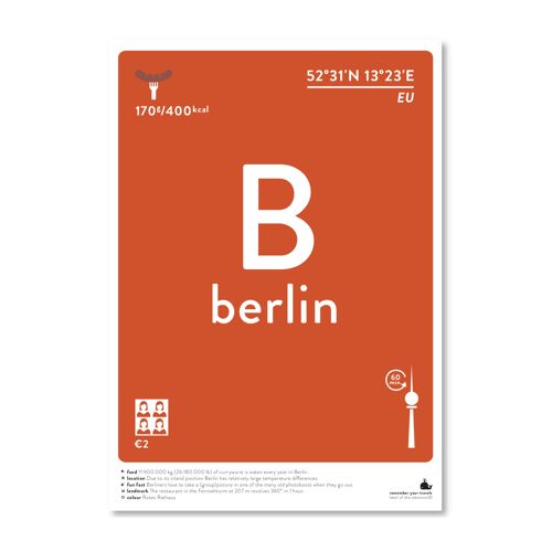Berlin - colour A4