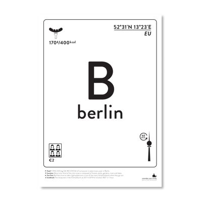 Berlin - schwarz-weiß A3