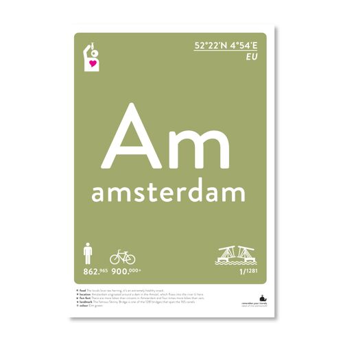 Amsterdam - colour A4