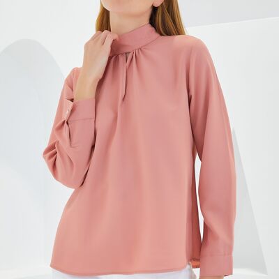 Pale pink blouse
