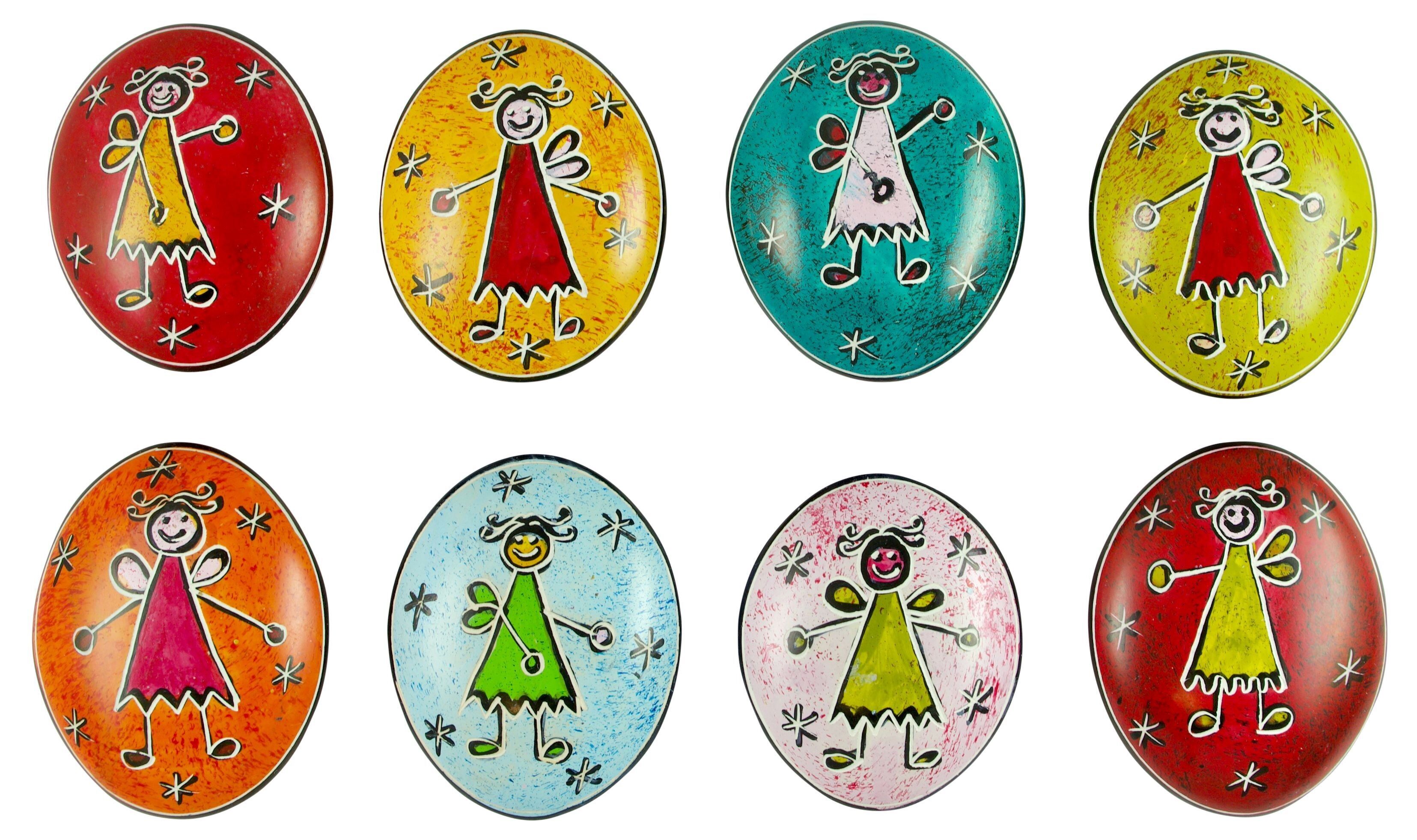 Handschmeichler oval, Engel aus Speckstein