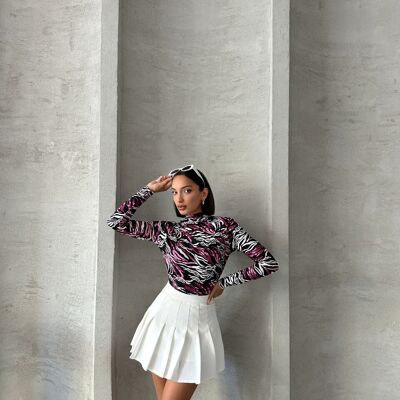 Pink zebra blouse