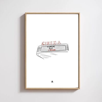 Ilustración de cine A5
