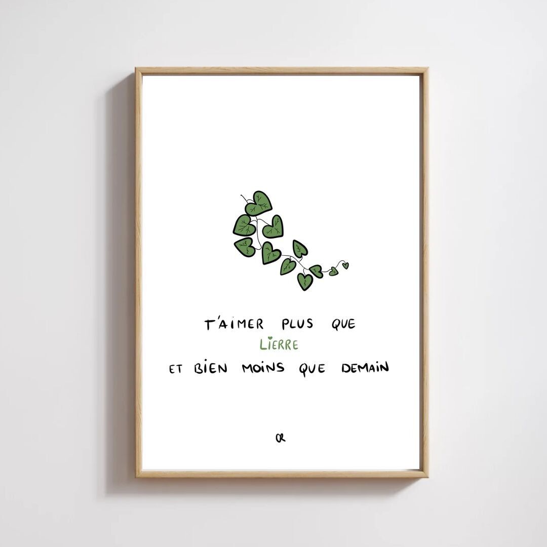 Illustrazione A5 serie FIORI: Edera