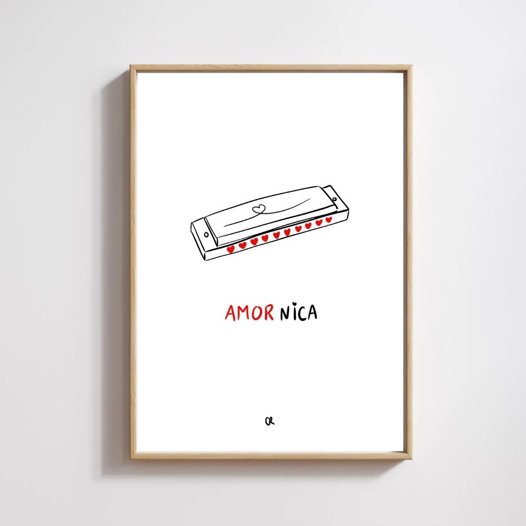 Illustrazione A5 “Amornica” Serie musicale