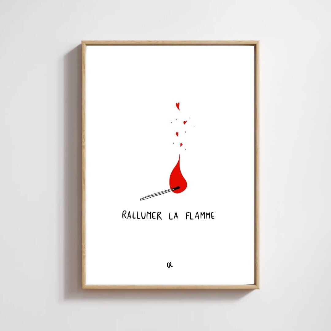 Illustrazione A5 “Ravviva la fiamma” fiammifero