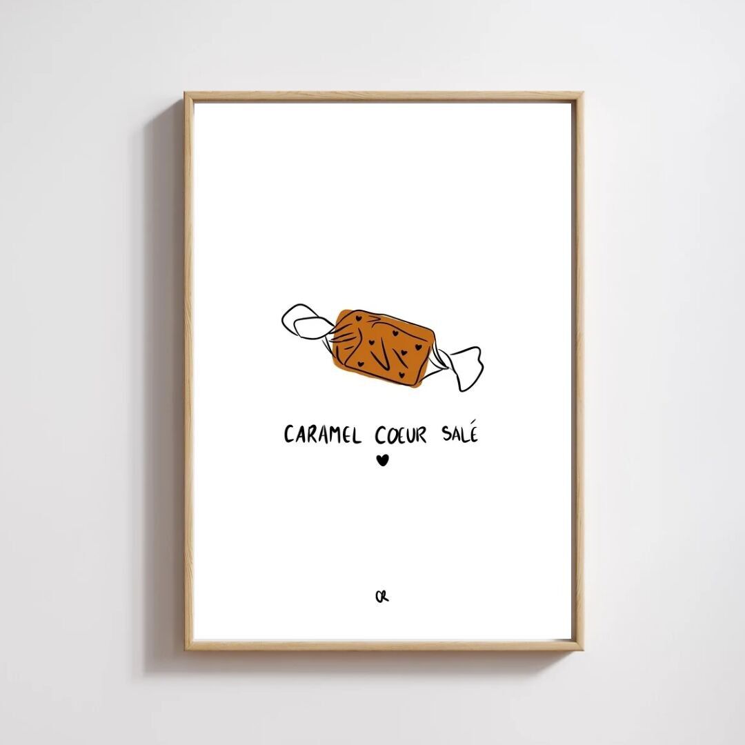 Illustrazione A5 “Cuore di caramello salato”