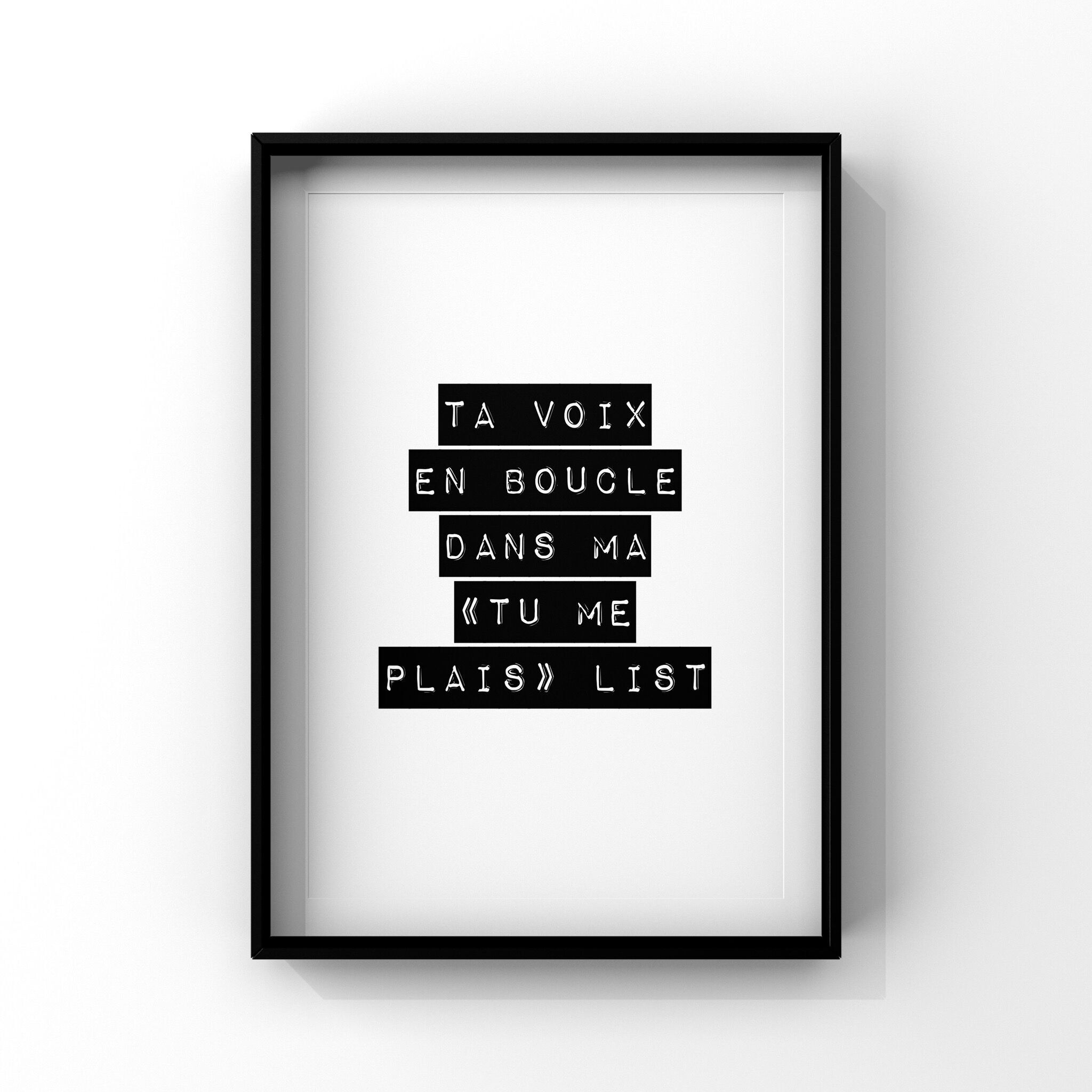 Poster con poesia - La tua voce che risuona nella mia lista "Mi piaci" - 21x29.7