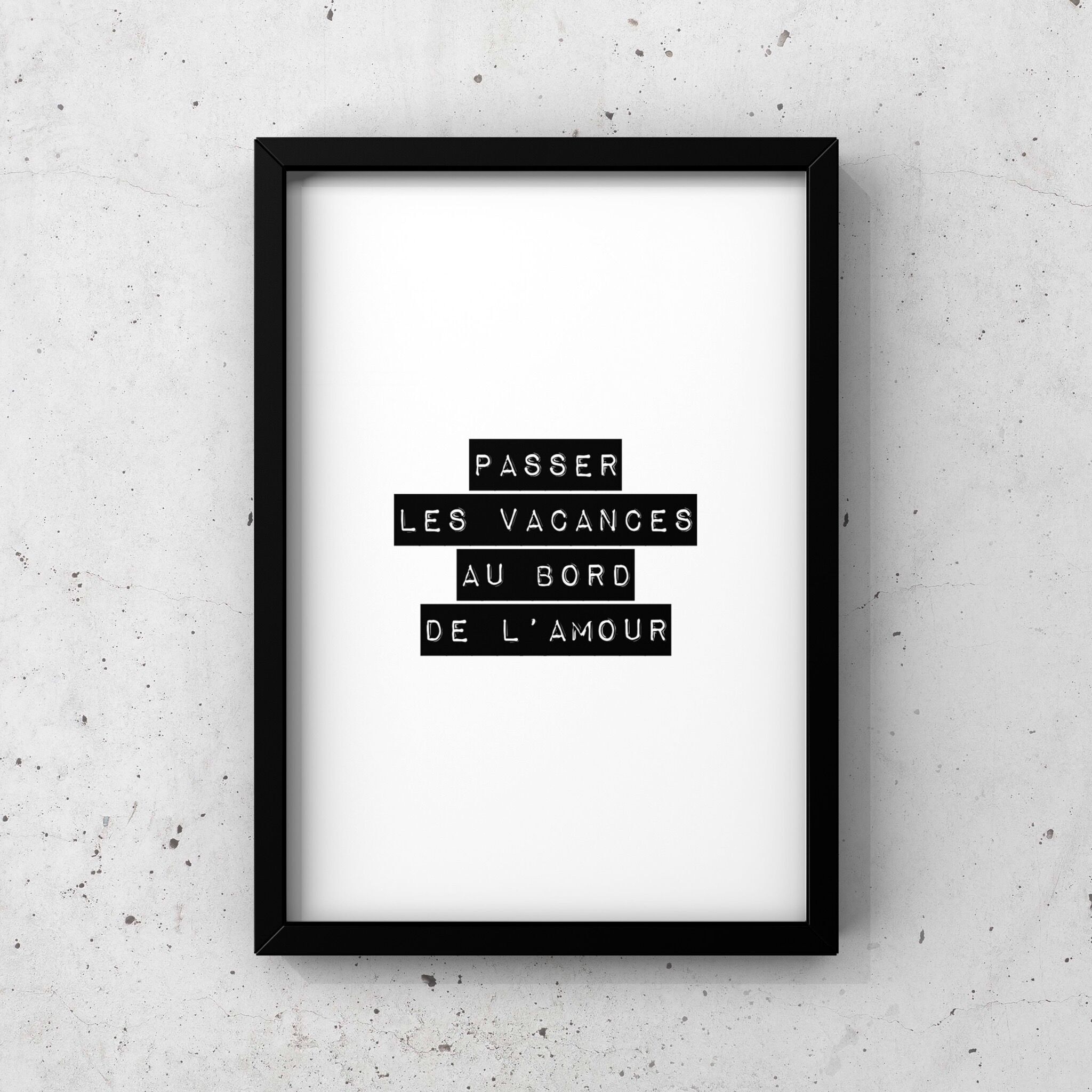 Poster della poesia - Prenditi una vacanza al limite dell'amore - 21x29.7