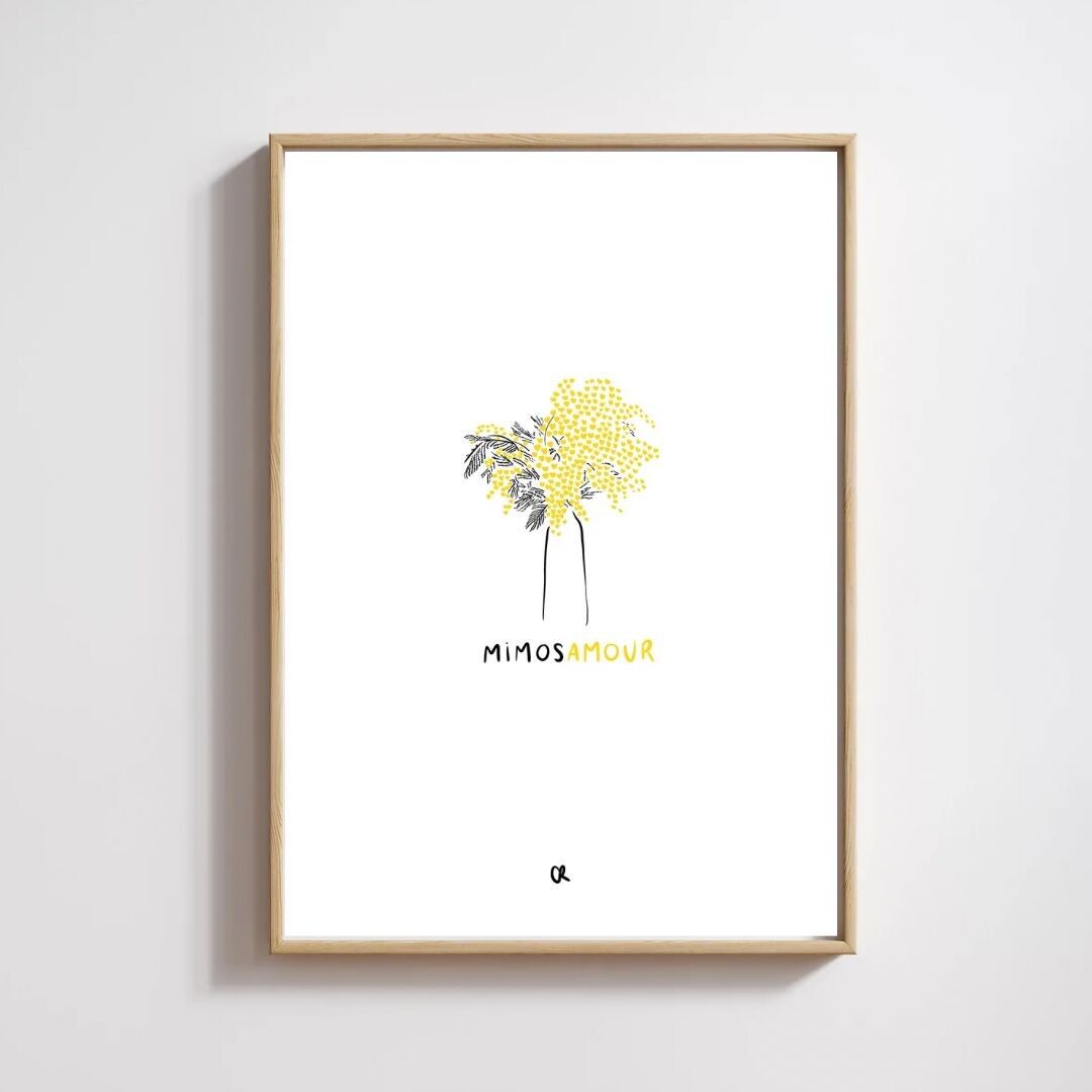 Illustrazione A5 “Mimosamour”
